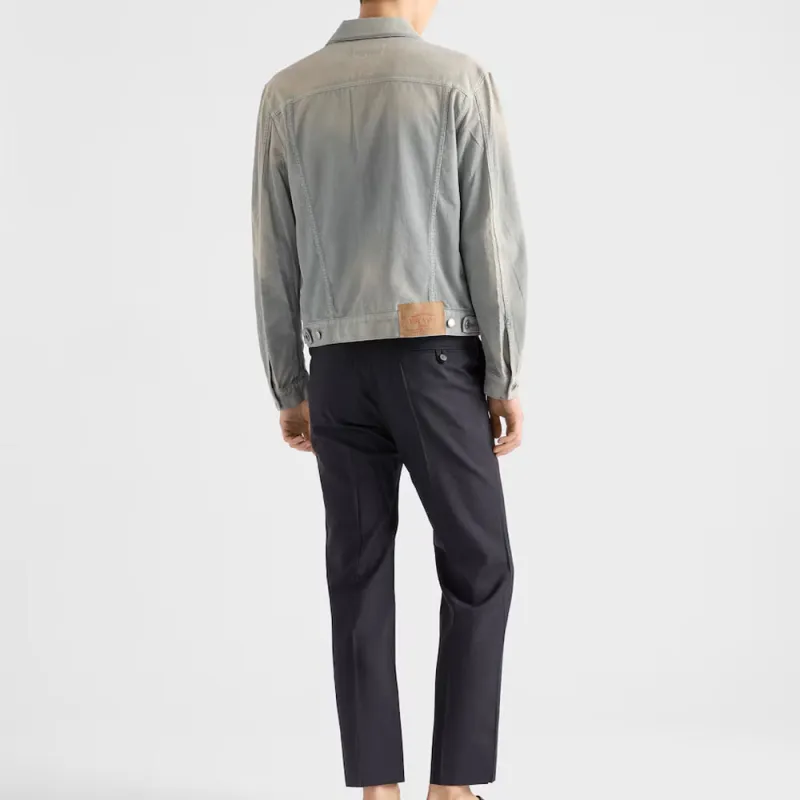 PRADA Denim Jacket Men's Light Blue-2