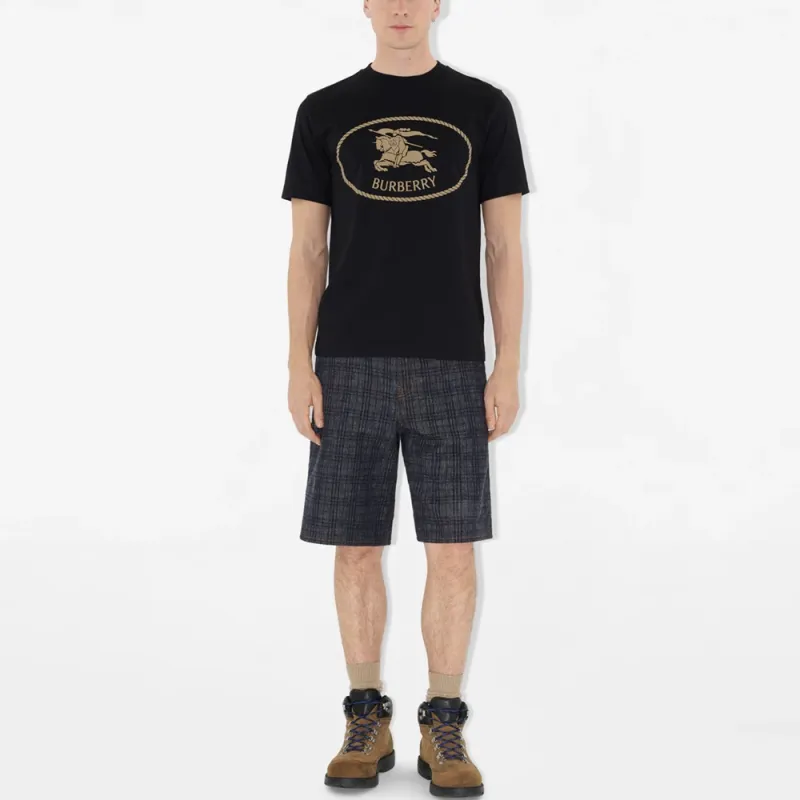 Burberry SS25 T Shirt Men's Black-1
