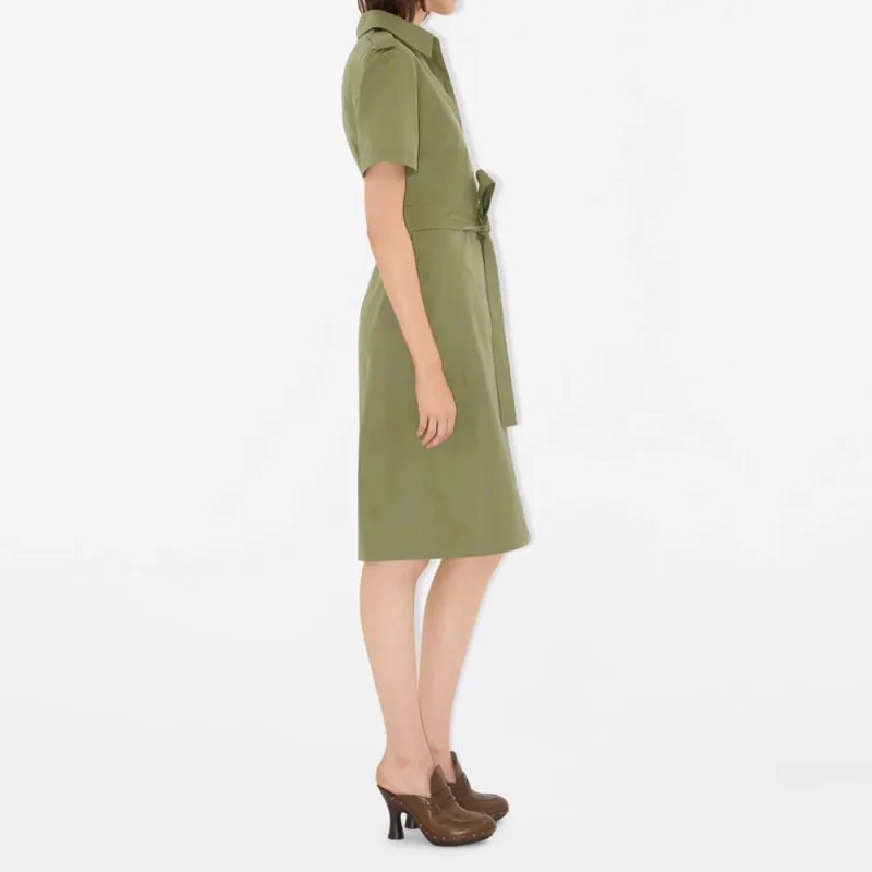 Burberry SS25 Short Sleeved Dress Women's Green-3