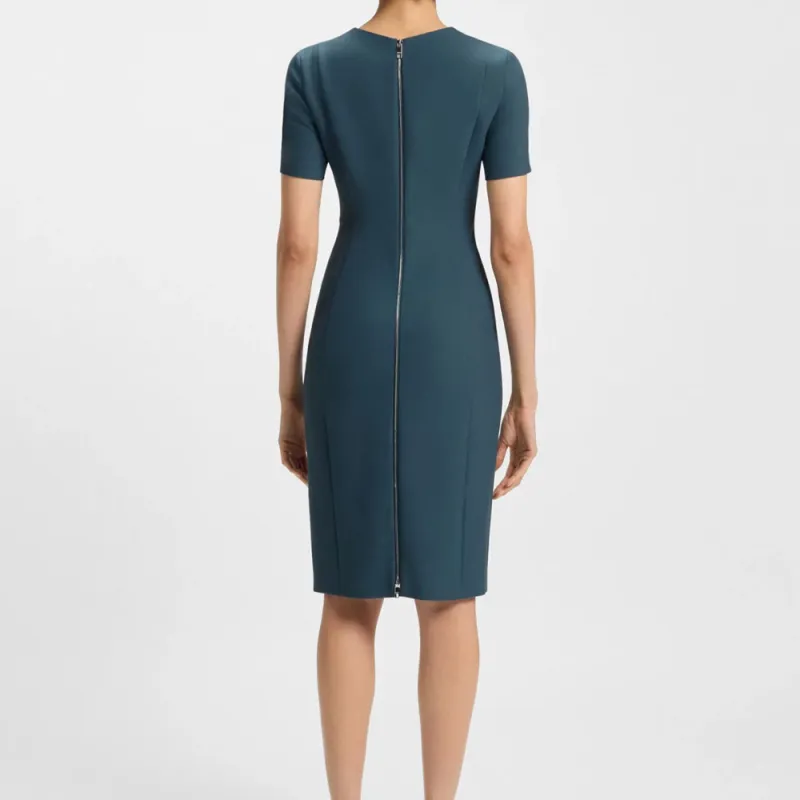 HUGO BOSS Short Sleeved Dress Women's Blue-3