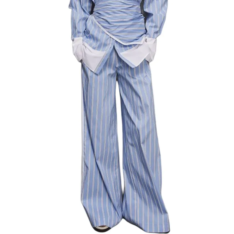 Patrizia Pepe Striped Poplin Trousers-2