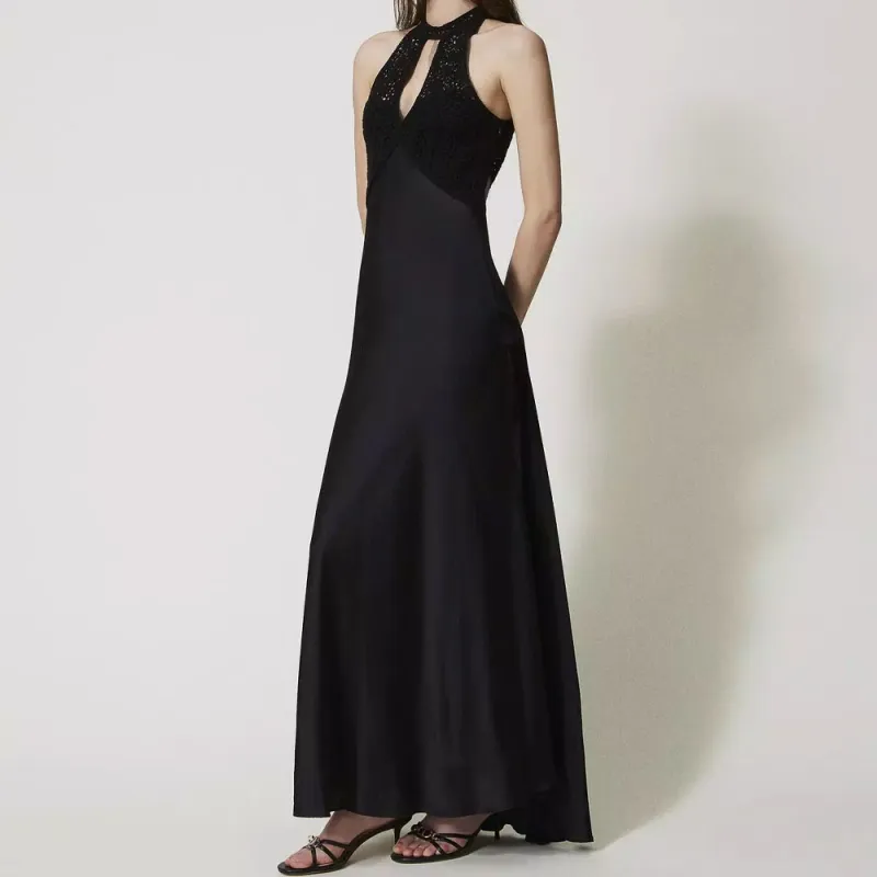 Twinset Panelled Maxi Dress-3