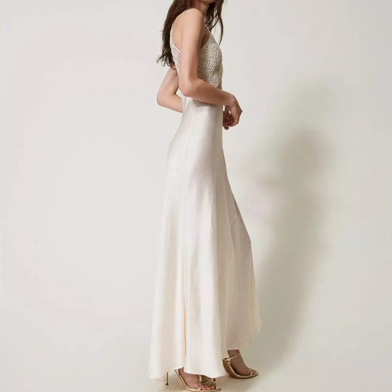 Twinset Panelled Maxi Dress-3