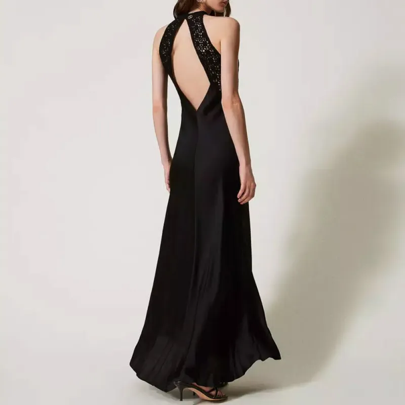 Twinset Panelled Maxi Dress-2