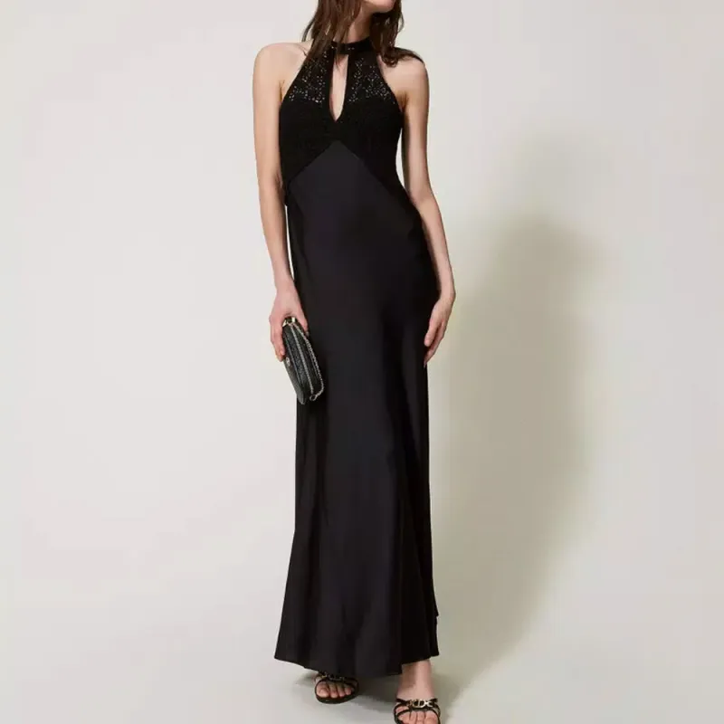 Twinset Panelled Maxi Dress-1