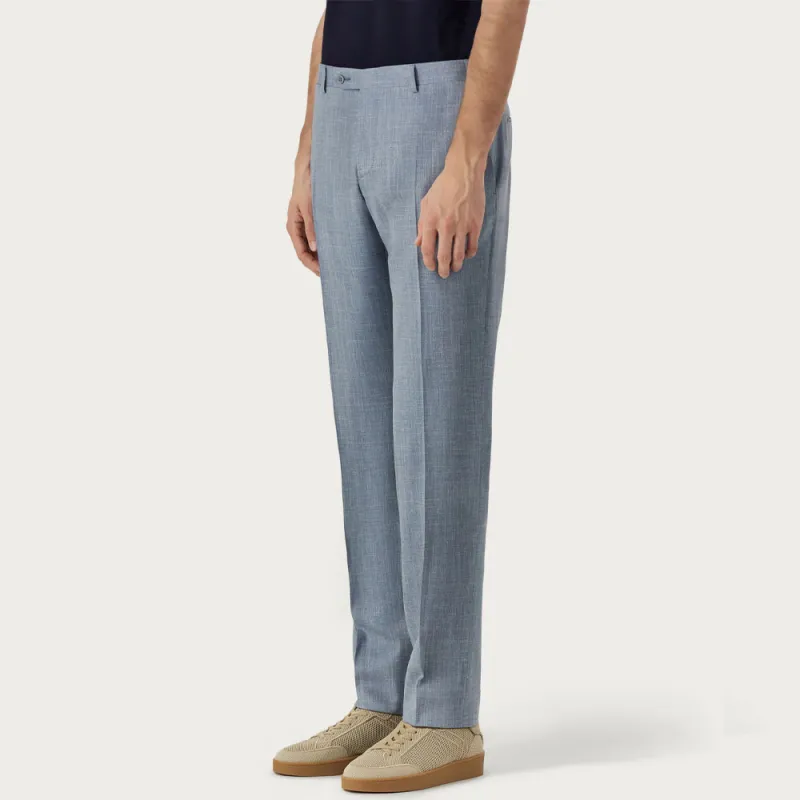 CANALI Suit Trouser Men's Light Blue-3