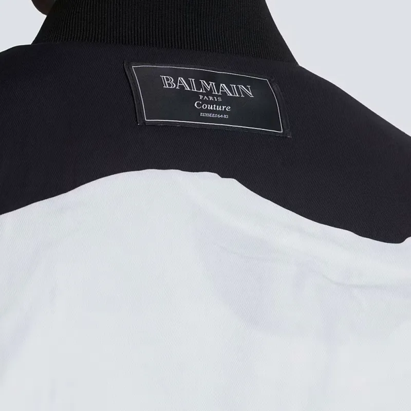 BALMAIN Trompe L'oeil print Bomber Jacket-7