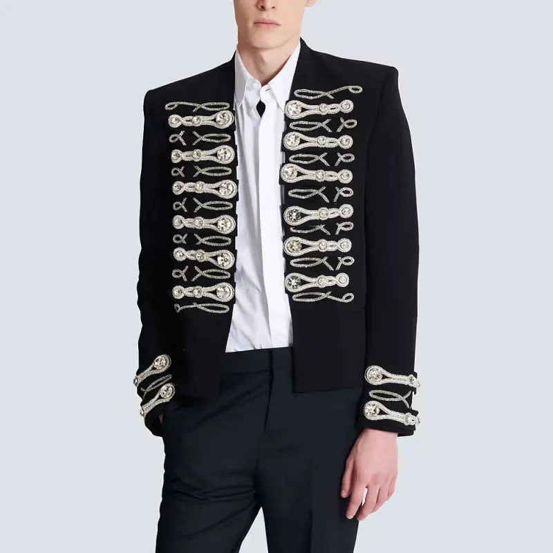 BALMAIN Jackets & Coats Men's Black-3