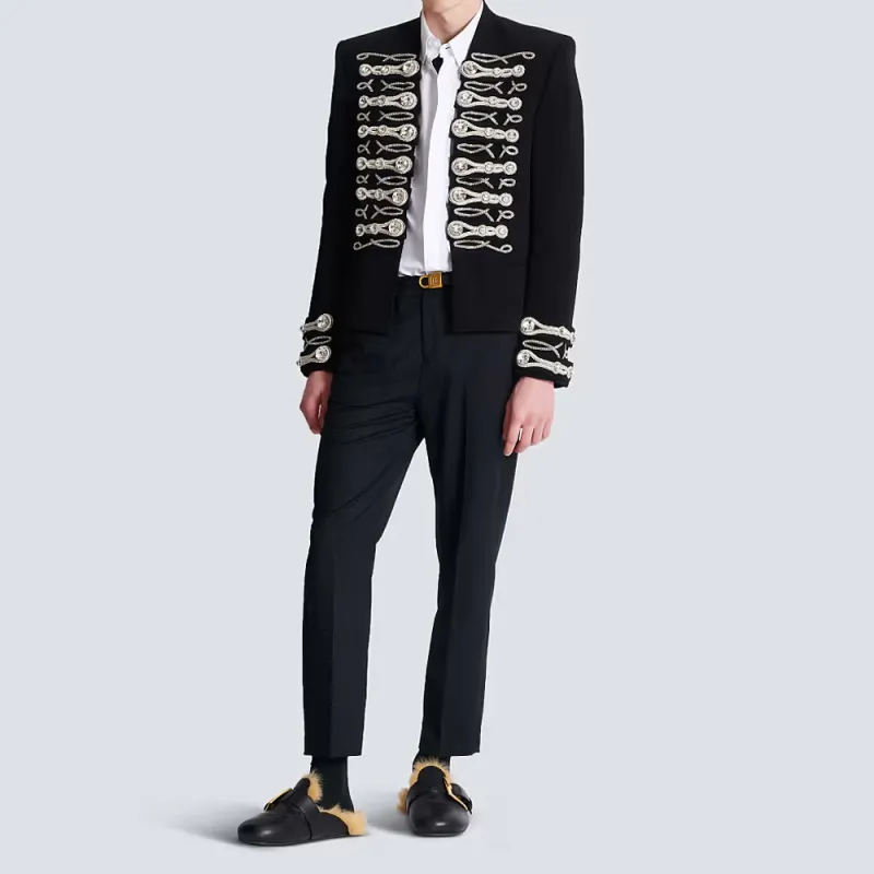 BALMAIN Jackets & Coats Men's Black-1