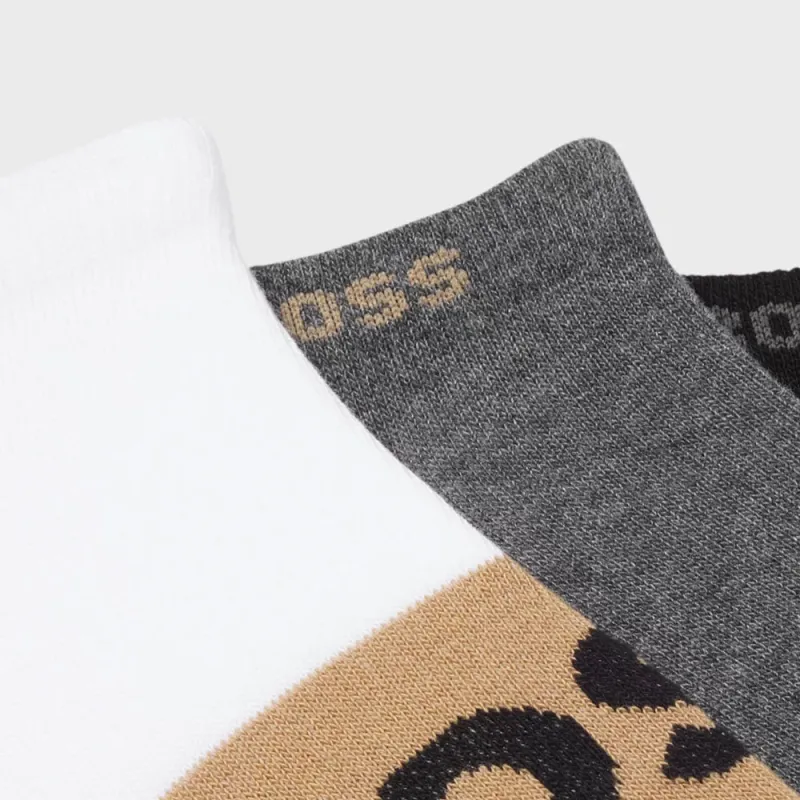 HUGO BOSS No Show Socks Men's 3 Pack-1