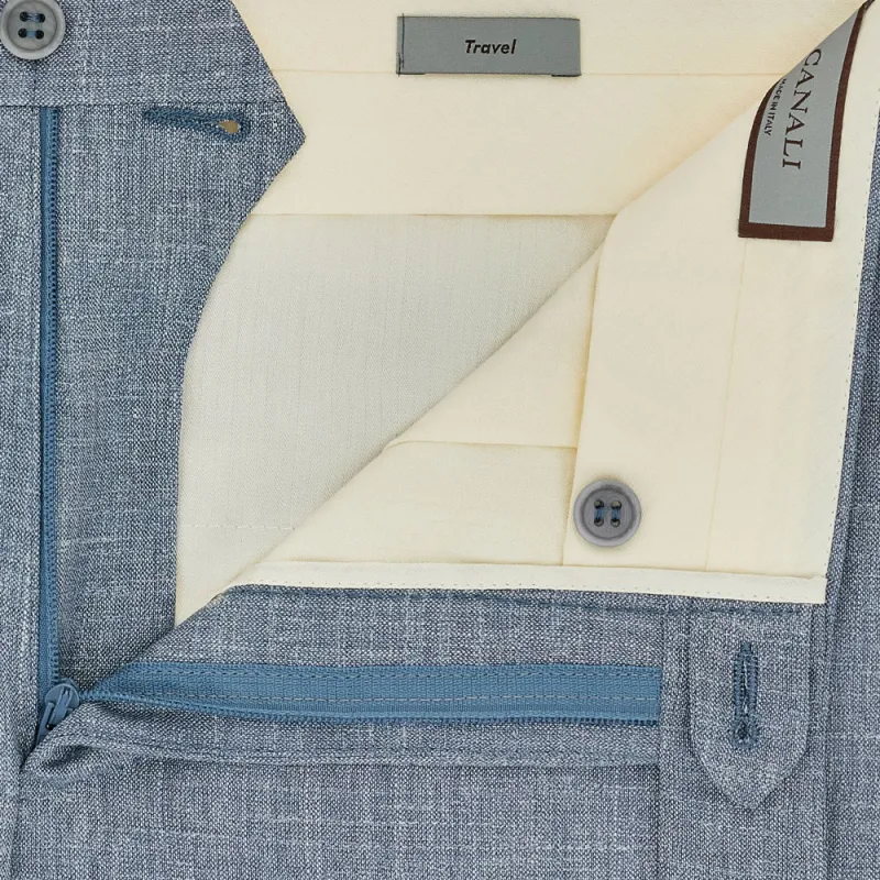 CANALI Suit Trouser Men's Light Blue-4