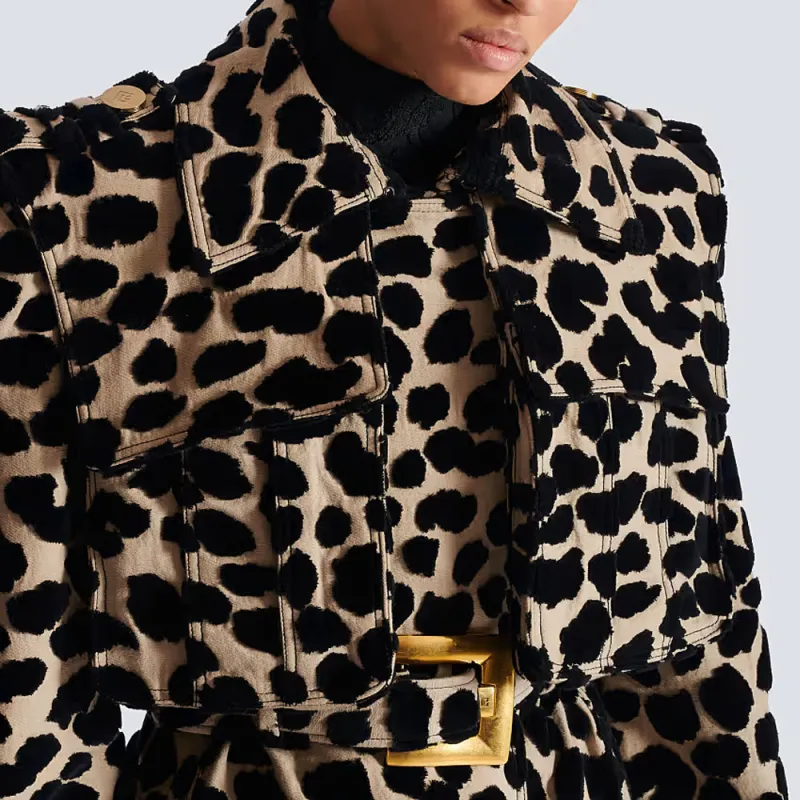 BALMAIN Trench Coat Women's Multicolor-6