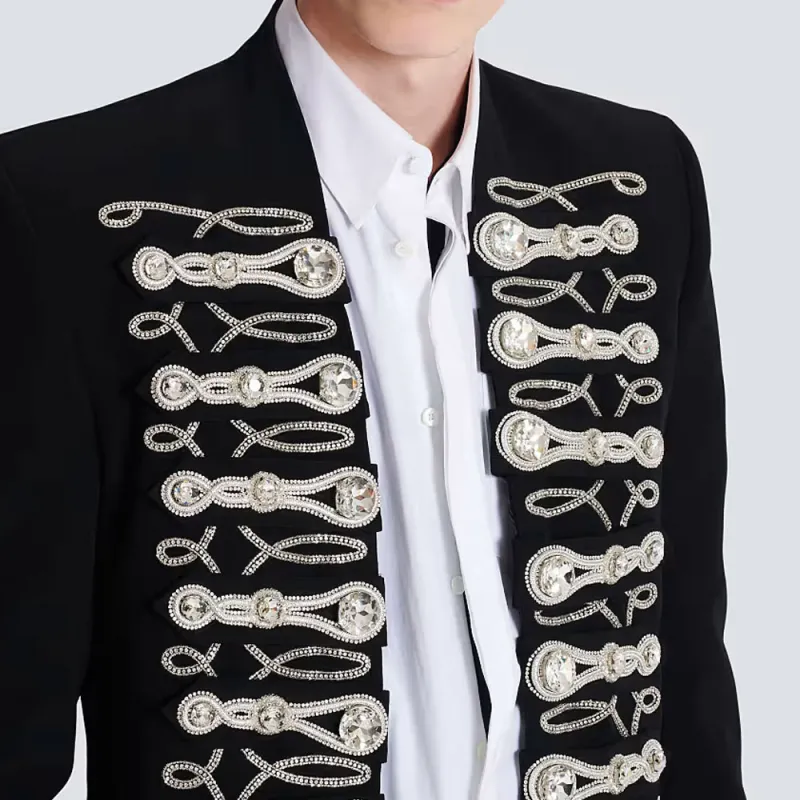 BALMAIN Jackets & Coats Men's Black-7