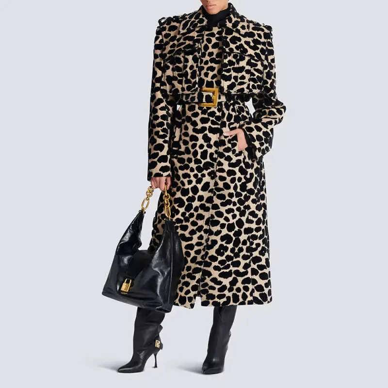BALMAIN Trench Coat Women's Multicolor-1