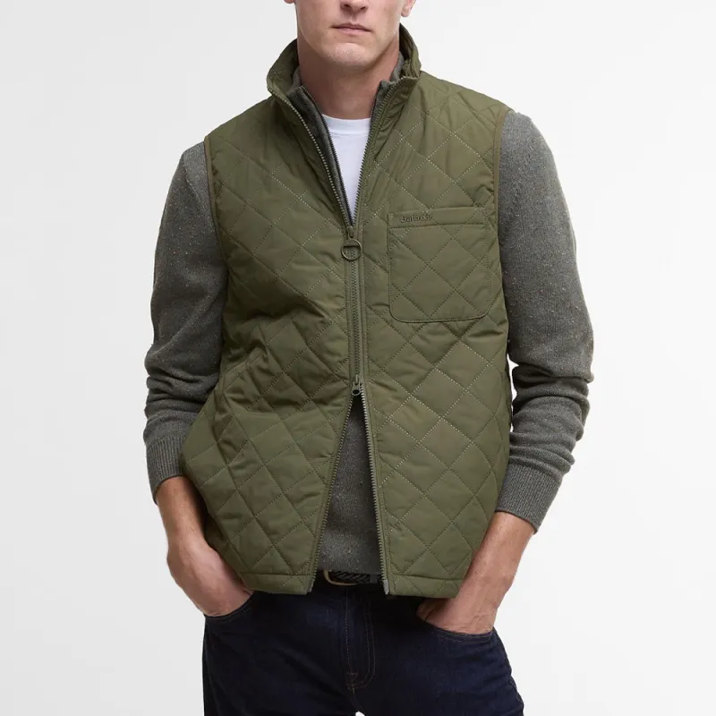 BARBOUR Vests Men Army Green-1