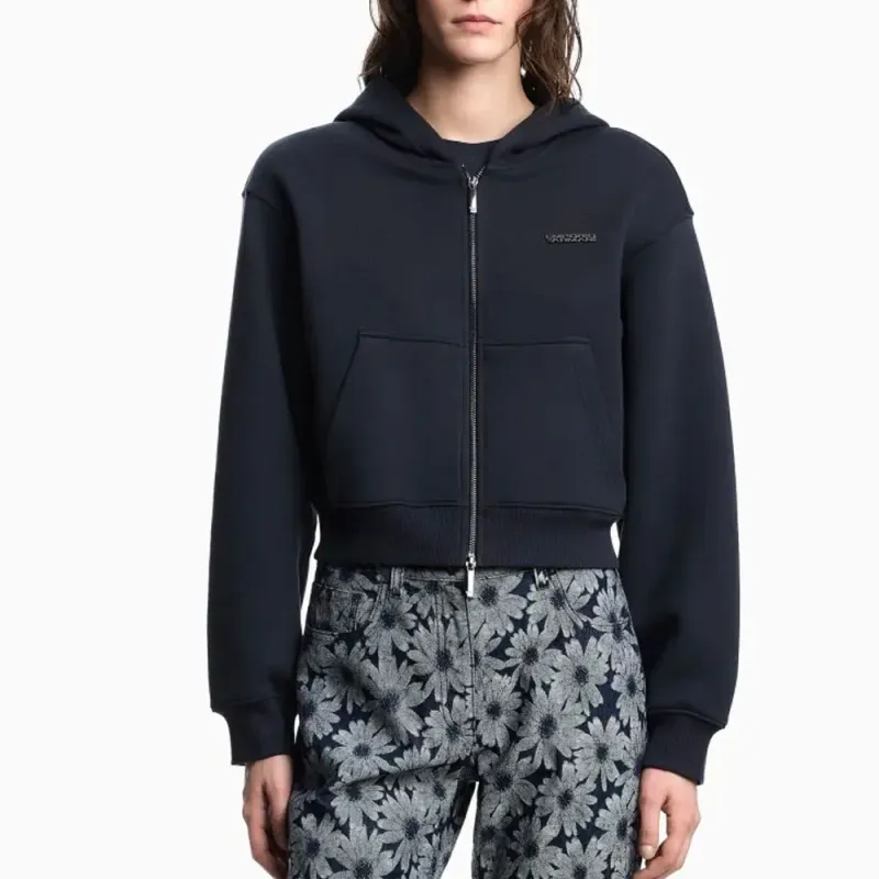 EMPORIO ARMANI Asv Hooded Zip up Sweatshirt From The Peace Capsule Collection-1