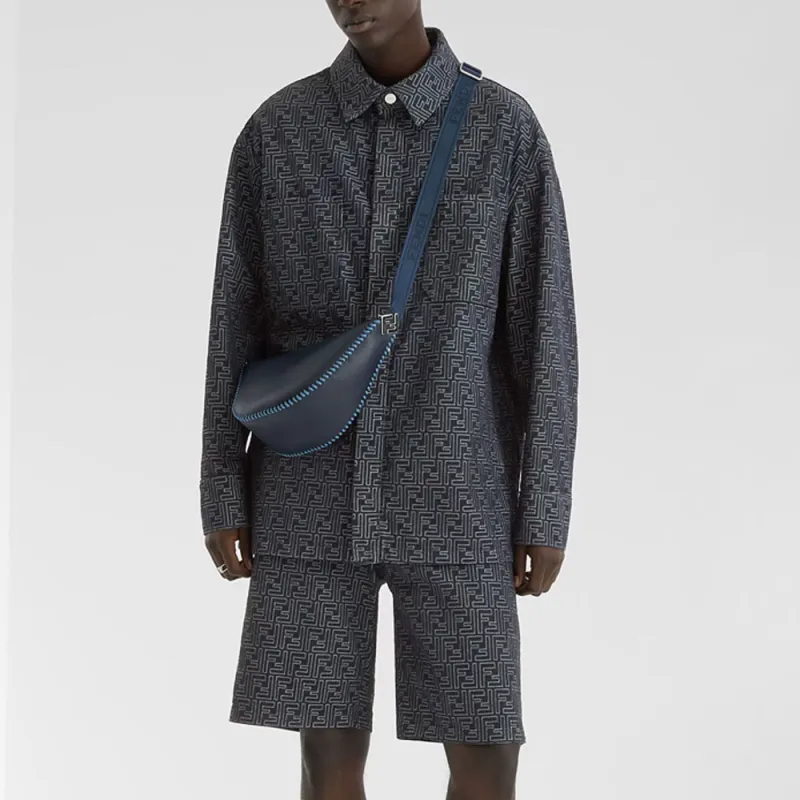 FENDI SS25 Denim Jacket Men's Blue-3