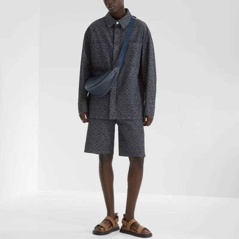 FENDI SS25 Denim Jacket Men's Blue-2