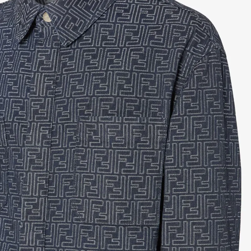 FENDI SS25 Denim Jacket Men's Blue-5
