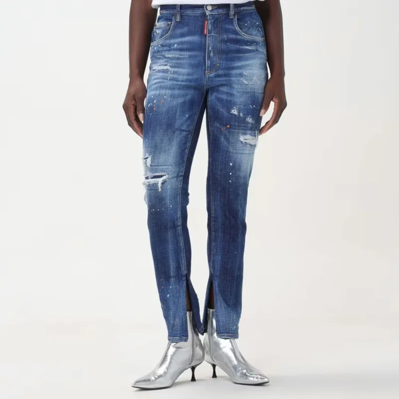 DSQUARED 2 Distressed Tapered Jeans-4
