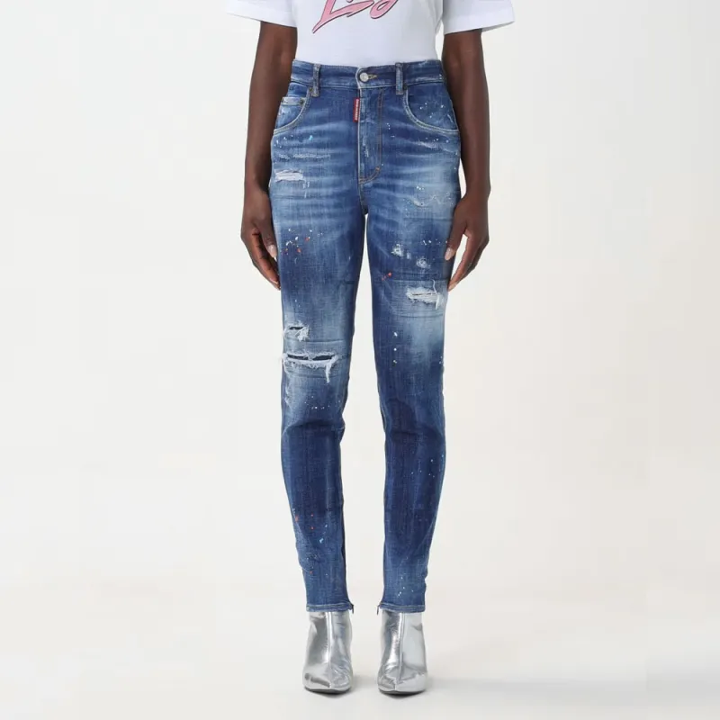 DSQUARED 2 Distressed Tapered Jeans-2