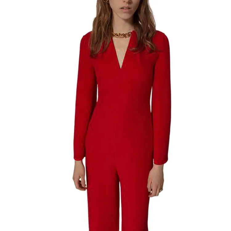 Valentino FW22 Jumpsuit Women's Red-3