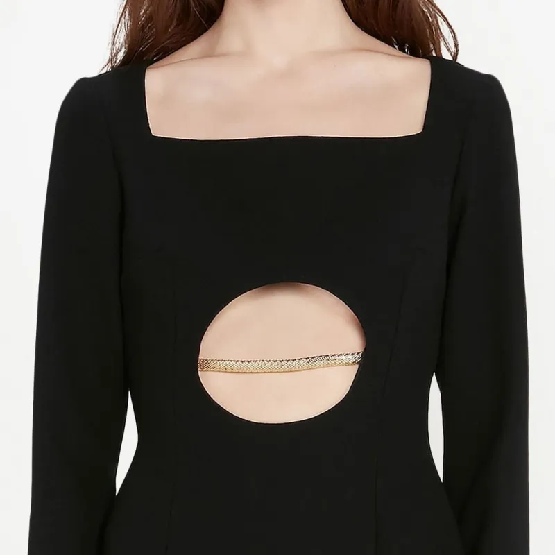 CHRISTOPHER KANE Long Sleeved Dress Women's Black-4
