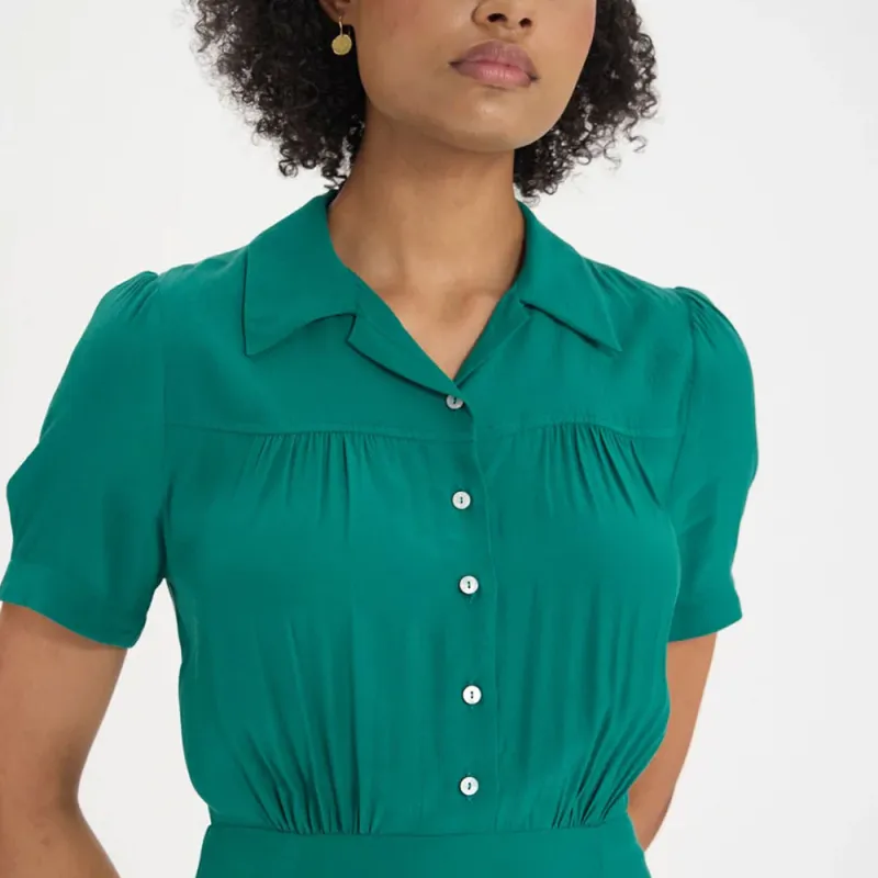 INES DE LA FRESSANGE Short Sleeved Dress Women's Green-4
