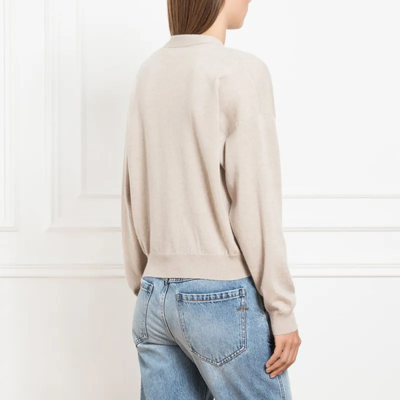 Brunello Cucinelli SS23 Sweater Women's Beige-4
