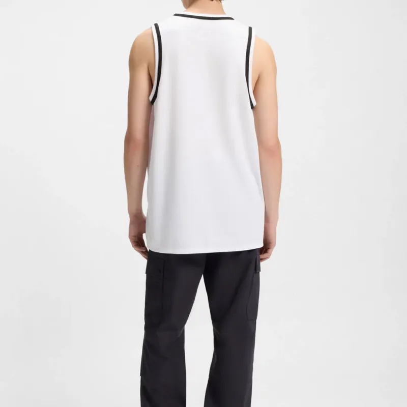 HUGO BOSS Tank Tops Men White-3