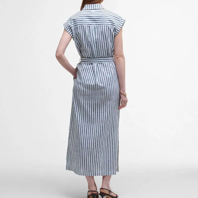 BARBOUR Short Sleeved Dress Women's Blue-3