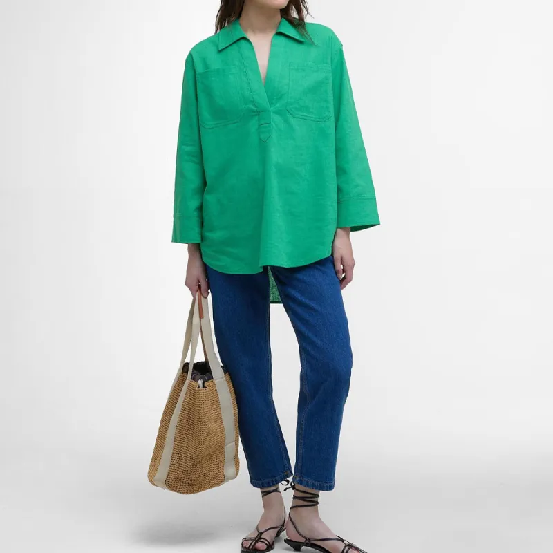 BARBOUR Shirts Women's Green-3
