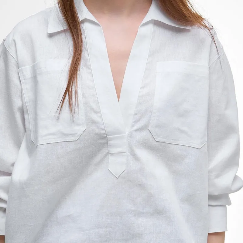 BARBOUR Shirts Women's White-5