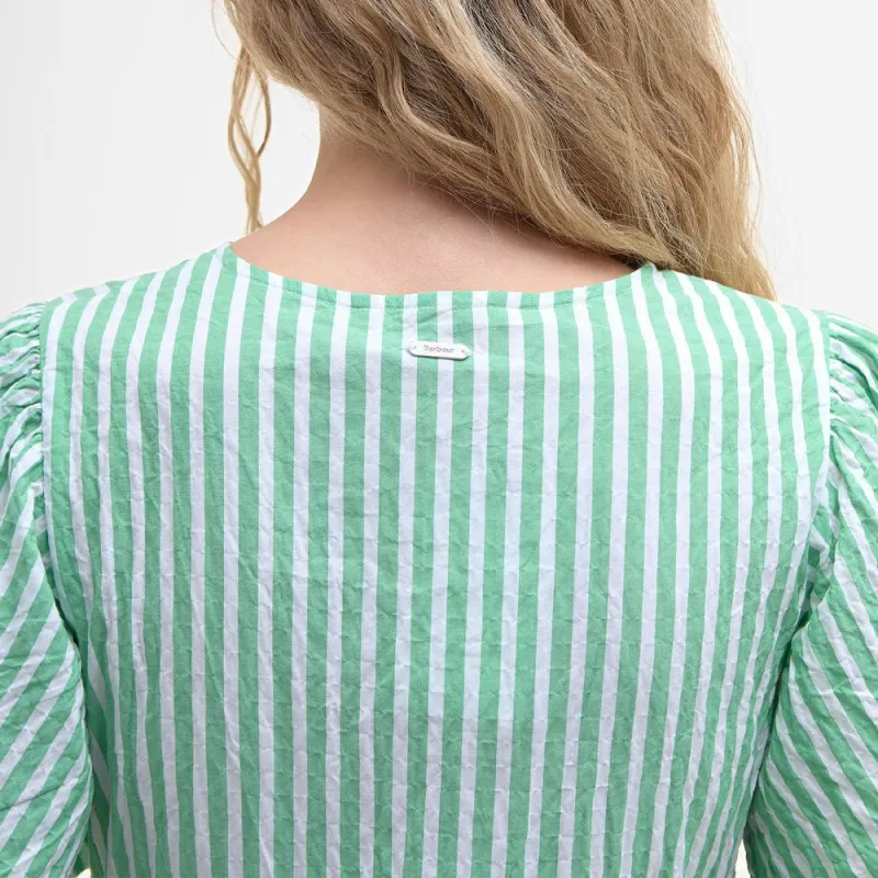 BARBOUR Short Sleeved Dress Women's Green-7
