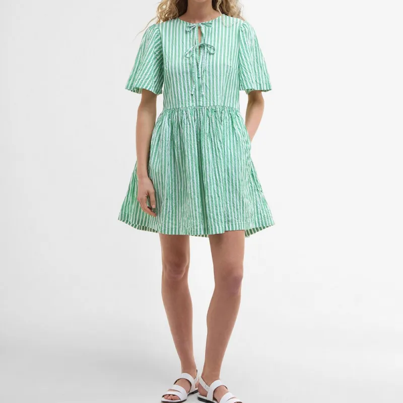 BARBOUR Short Sleeved Dress Women's Green-1