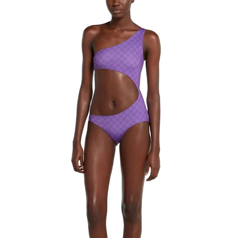 GUCCI FW25 One piece Swimsuit Women's Light Purple-3
