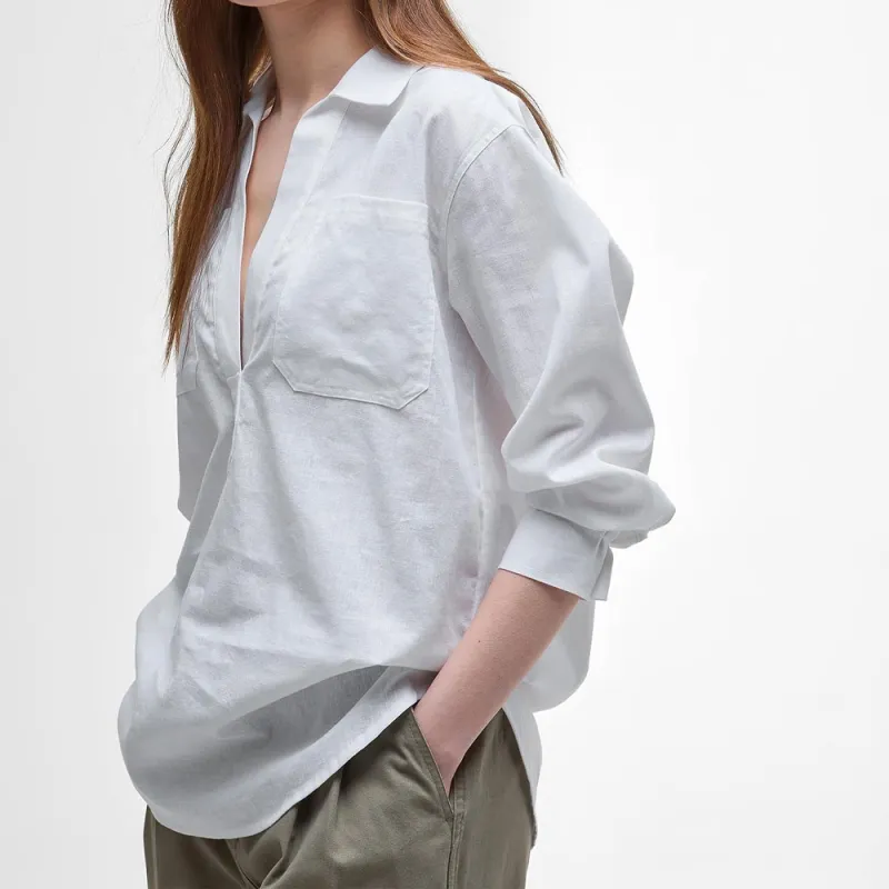BARBOUR Shirts Women's White-3