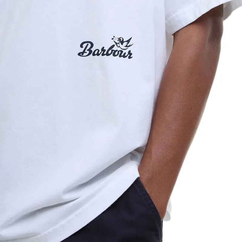 BARBOUR T Shirts Men White-6