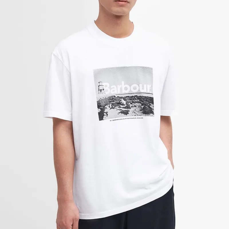 BARBOUR T Shirts Men White-1