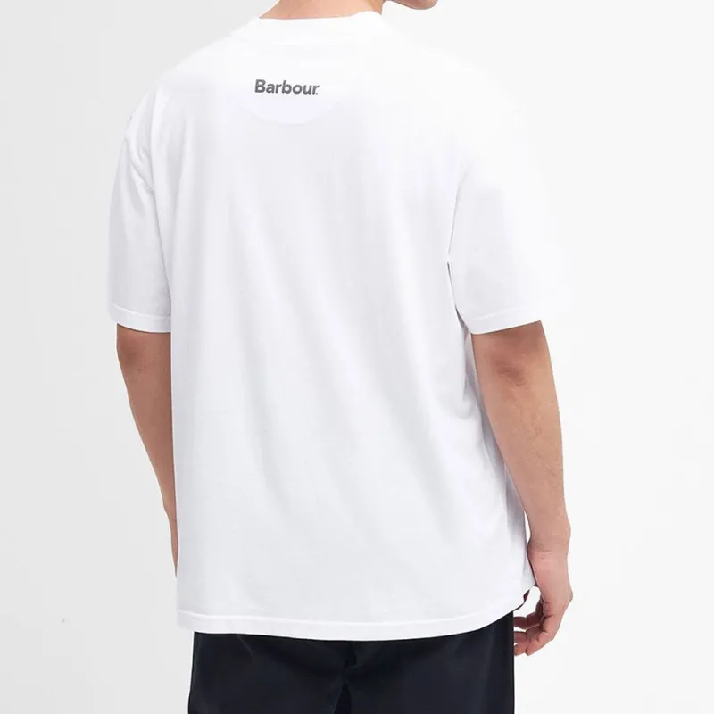 BARBOUR T Shirts Men White-2