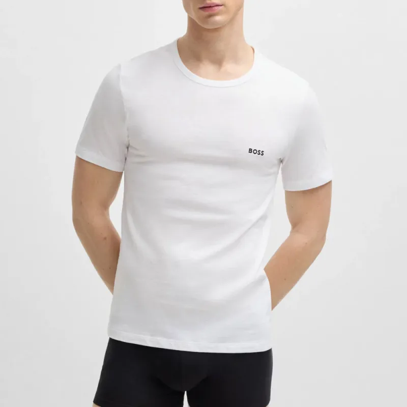 HUGO BOSS T Shirts Men 3 Pack White+Black+Khaki-2