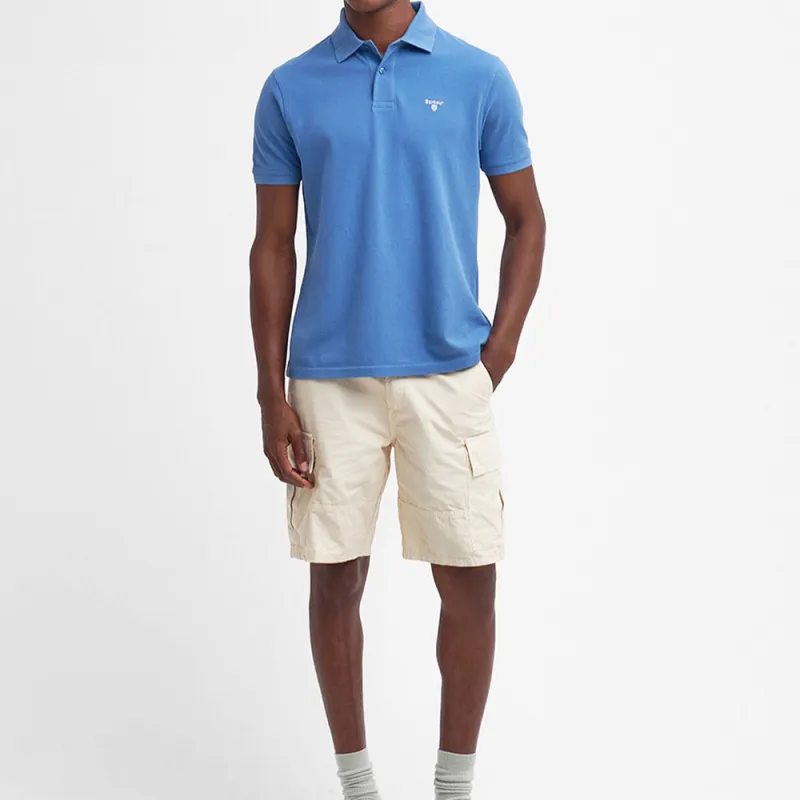 BARBOUR Polo Shirt Unisex Light Blue-2