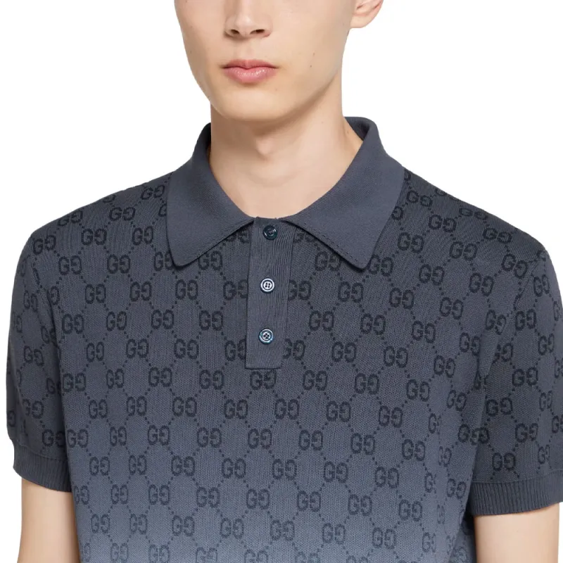 GUCCI Polo Shirts Men Blue-4