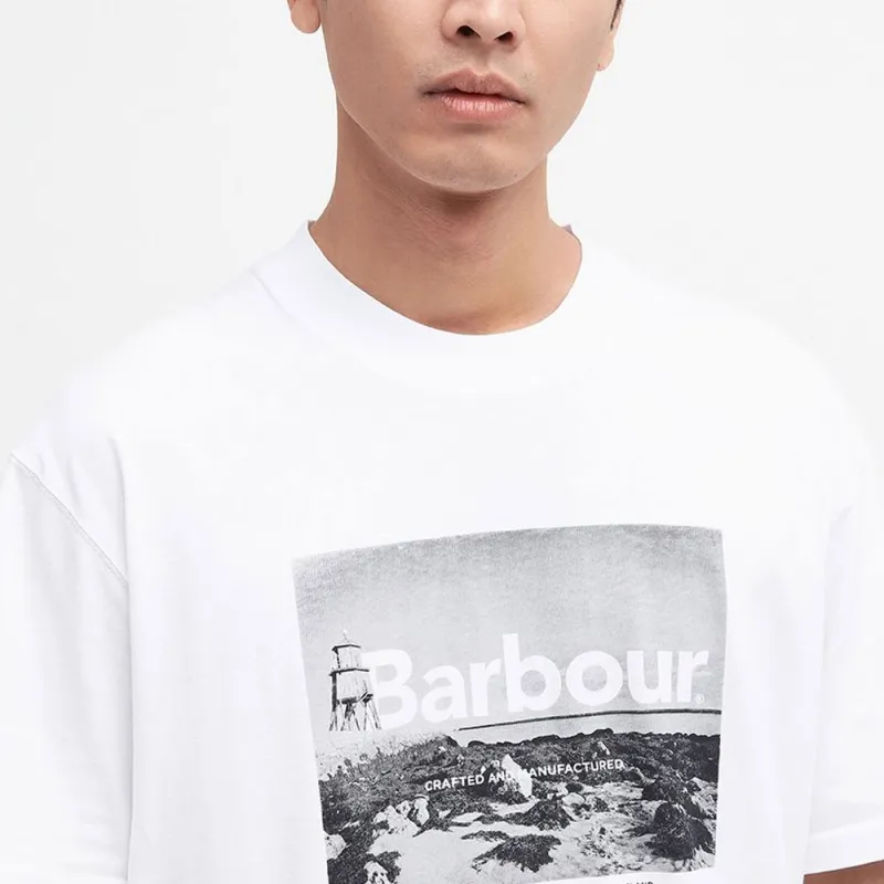 BARBOUR T Shirts Men White-4