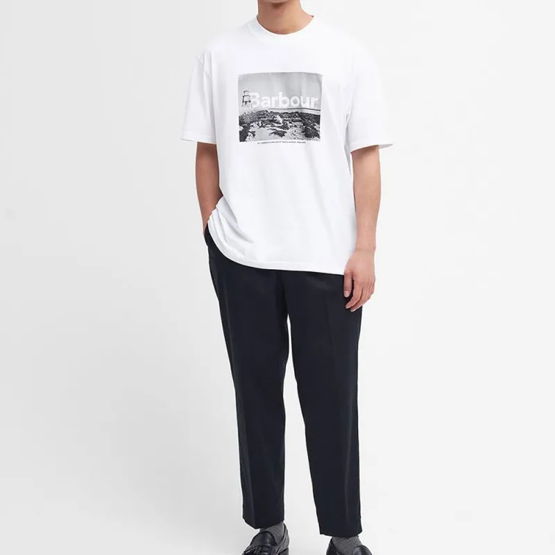 BARBOUR T Shirts Men White-3