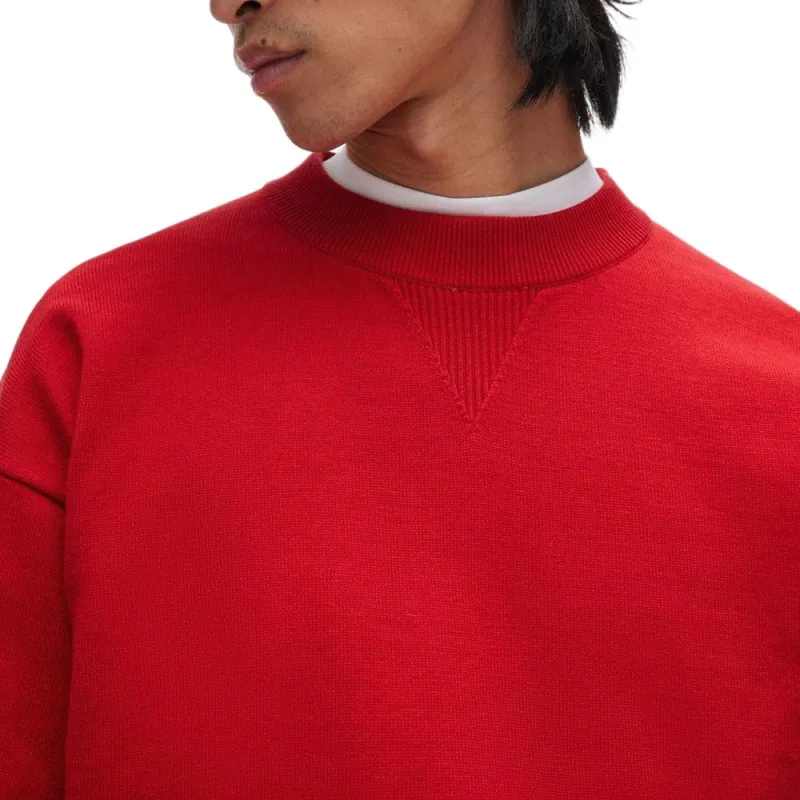 HUGO BOSS Organic Cotton Sweater With Embroidered Logo Sweater Men's Red-3