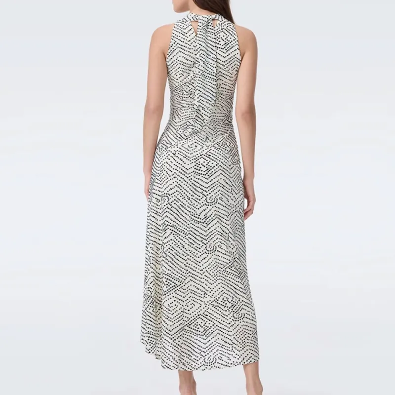 Diane Von Furstenberg FW25 Sleeveless Dress Women's White-2