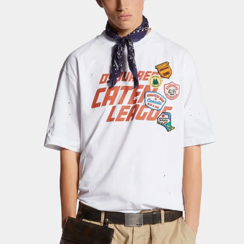 DSQUARED2 Patch detail T shirt-2