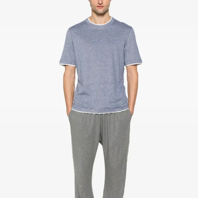 Brunello Cucinelli Layered Effect Crewneck T Shirt-1