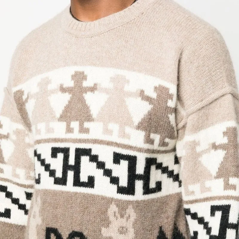 DSQUARED2 Jacquard knit Alpaca Wool Jumper-6